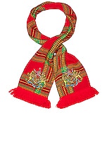 Liberal Youth Ministry Tartan Scarf in Red, view 1, click to view large image.