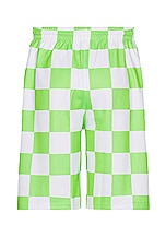 Liberal Youth Ministry Basketball Shorts in Green, view 2, click to view large image.