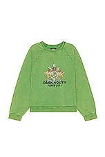 Liberal Youth Ministry Sunwashed Sweatshirt in Green, view 1, click to view large image.