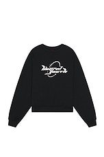 Liberal Youth Ministry 90s Sweatshirt Knit in Black, view 1, click to view large image.