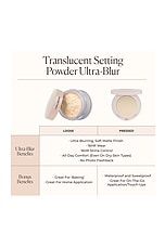 Laura Mercier Ultra-Blur Talc-Free Translucent Pressed Setting Powder in Translucent, view 7, click to view large image.