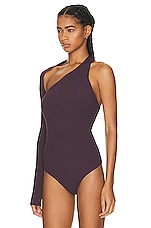 Live The Process Eclipse Bodysuit in Acai Berry, view 4, click to view large image.