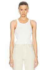 SLVRLAKE Rework Tank Top in Natural White, view 1, click to view large image.