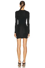 Louisa Ballou Helios Dress in Black, view 3, click to view large image.