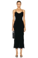 LoveShackFancy Venus Dress in Black, view 1, click to view large image.