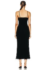 LoveShackFancy Venus Dress in Black, view 3, click to view large image.