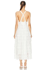 LoveShackFancy Nevis Dress in Off White, view 3, click to view large image.