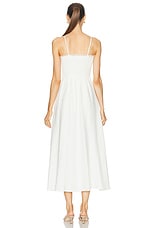 LoveShackFancy Linella Dress in Antique White, view 4, click to view large image.