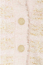 LoveShackFancy Saxson Cardigan in Cream Puff Pink, view 5, click to view large image.