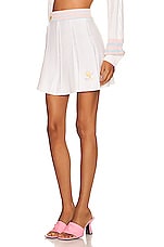 LoveShackFancy Roz Skirt in Tennis Whites, view 3, click to view large image.