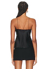 LoveShackFancy Lorel Cami Top in Black, view 3, click to view large image.