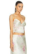 LoveShackFancy Spritely Cami Top in Peachy Sage, view 2, click to view large image.