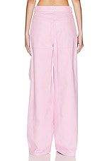 Lapointe Stretch Cotton Twill Distressed High Waist Jean in Blossom, view 3, click to view large image.