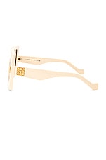 Loewe Square Sunglasses in Shiny Ivory, view 3, click to view large image.