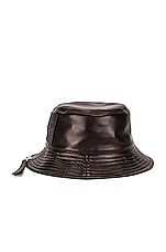 Loewe Fisherman Hat in Black, view 4, click to view large image.