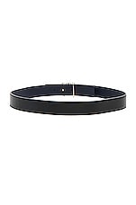 Loewe Anagram Belt in Black, Navy & Gold, view 3, click to view large image.