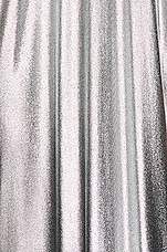 Loewe Draped Dress in Black & Silver, view 4, click to view large image.