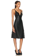 Loewe Anagram Strappy Dress in Black, view 2, click to view large image.