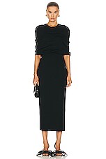Loewe Cape Dress in Black | FWRD