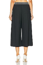 Loewe Cropped Trouser in Anthracite Melange, view 3, click to view large image.