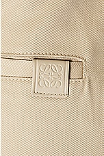 Loewe Pleated Short in Kraft Beige, view 6, click to view large image.