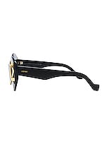 Loewe Double Frame Sunglasses in Shiny Black & Smoke, view 3, click to view large image.