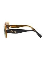 Loewe Rectangular Sunglasses in Grey & Smoke, view 3, click to view large image.
