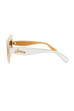 Loewe Square Sunglasses in Ivory & Brown, view 3, click to view large image.