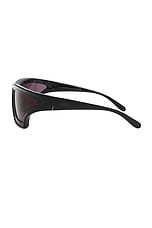 Loewe Paula's Ibiza Sunglasses in Shiny Black & Smoke, view 3, click to view large image.
