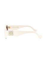 Loewe Anagram Sunglasses in Ivory & Brown, view 3, click to view large image.