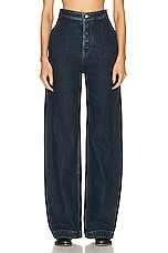 Loewe High Waisted Wide Leg in Denim, view 1, click to view large image.