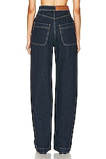 Loewe High Waisted Wide Leg in Denim, view 3, click to view large image.
