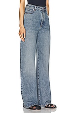 Loewe High Waisted Straight Leg in Washed Blue, view 2, click to view large image.