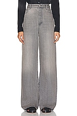 Loewe High Waisted Straight Leg in Grey Melange, view 1, click to view large image.