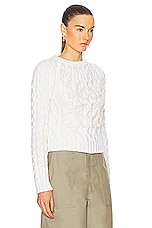 Loewe Sweater in White, view 2, click to view large image.