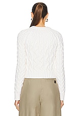 Loewe Sweater in White, view 3, click to view large image.