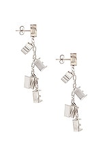 Loewe Bold Earrings in Silver, view 3, click to view large image.