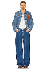 Loewe Workwear Jacket in Jeans Blue, view 5, click to view large image.