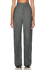 Loewe High Waisted Trouser in Black & White, view 1, click to view large image.