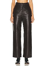 Loewe Trouser in Dark Brown, view 1, click to view large image.