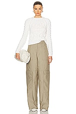Loewe Cargo Trouser in Laurel Green, view 4, click to view large image.