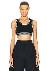 Loewe Cropped Tank Top in Black, view 1, click to view large image.