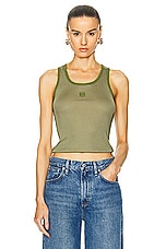 Loewe Tank Top in Military Green, view 1, click to view large image.