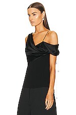 Loewe Draped Top in Black, view 3, click to view large image.