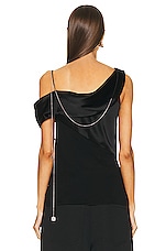 Loewe Draped Top in Black, view 4, click to view large image.