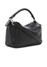 Loewe Puzzle Small Bag in Black, view 4, click to view large image.
