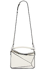Loewe Puzzle Small Bag in Soft White, view 1, click to view large image.