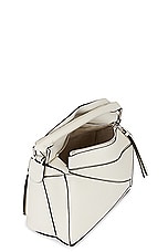 Loewe Puzzle Small Bag in Soft White, view 5, click to view large image.