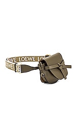 Loewe Gate Dual Mini Bag in Autumn Green, view 4, click to view large image.