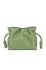 Loewe Flamenco Clutch Nano Bag in Rosemary, view 3, click to view large image.